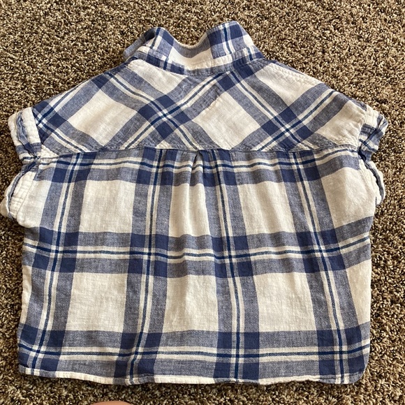 Rails cropped tie button down (S) - Picture 4 of 4